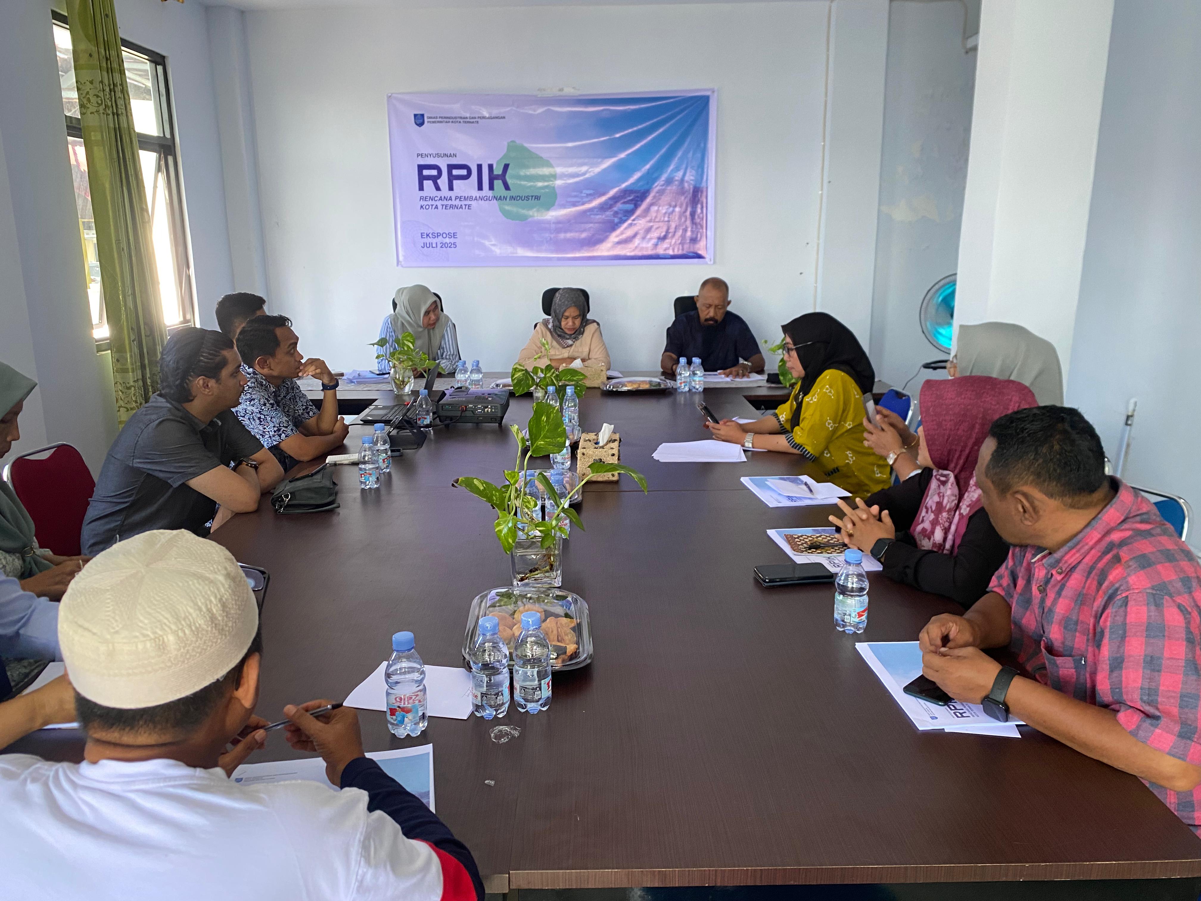 KEGIATAN PENYUSUNAN RPIK ( RENCANA PEMBANGUNAN INDUSTRI KOTA TERNATE ) TAHUN 2025